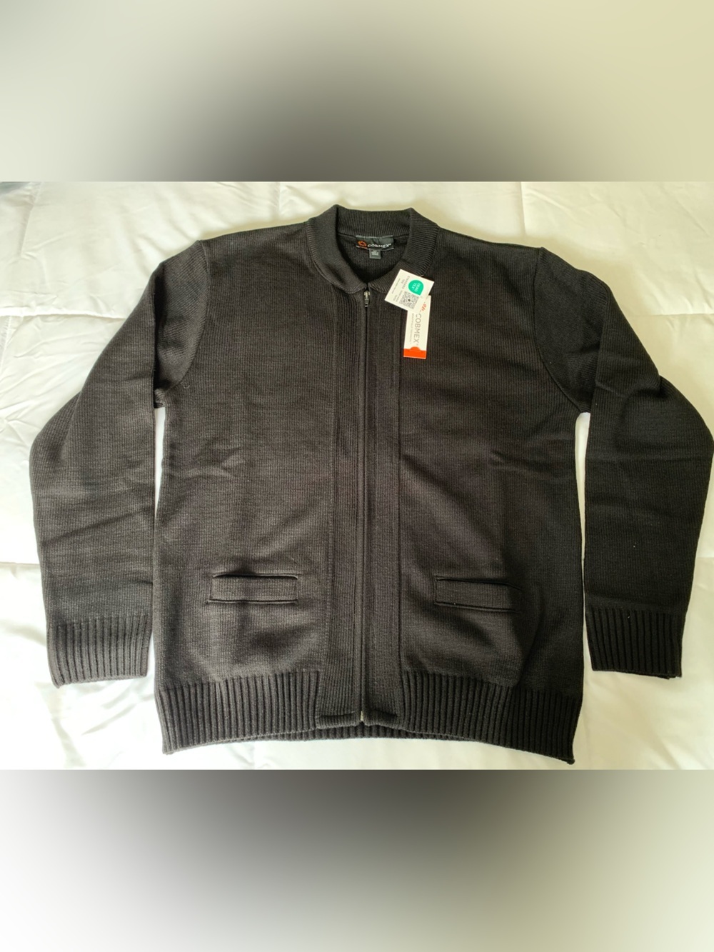 New with tags COBMEX unisex zip up sweater size S
